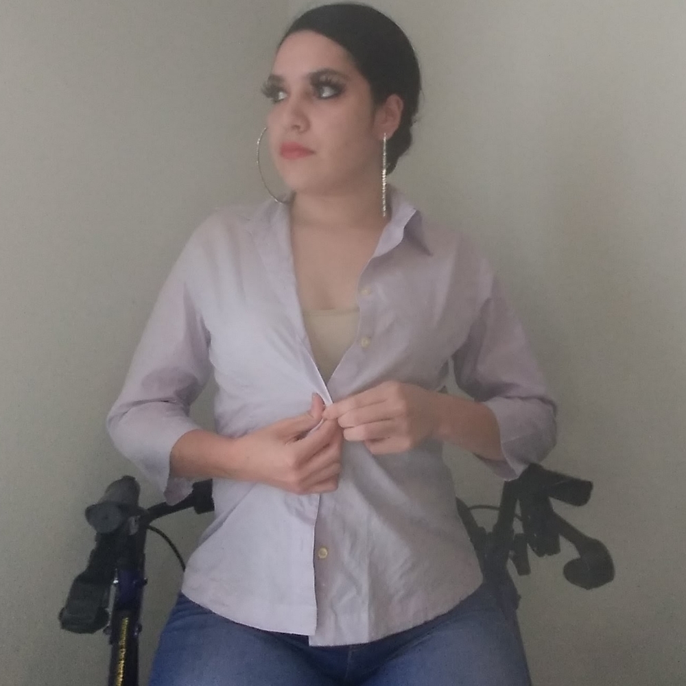 Lavender Button Down Top - image 2